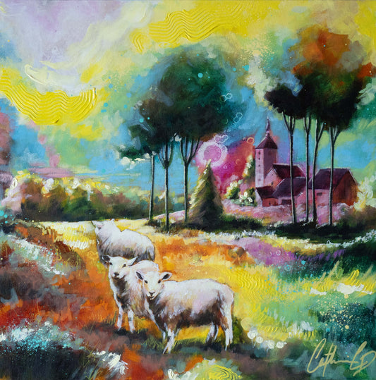 Berceuse des champs | Acrylique 16"x16"