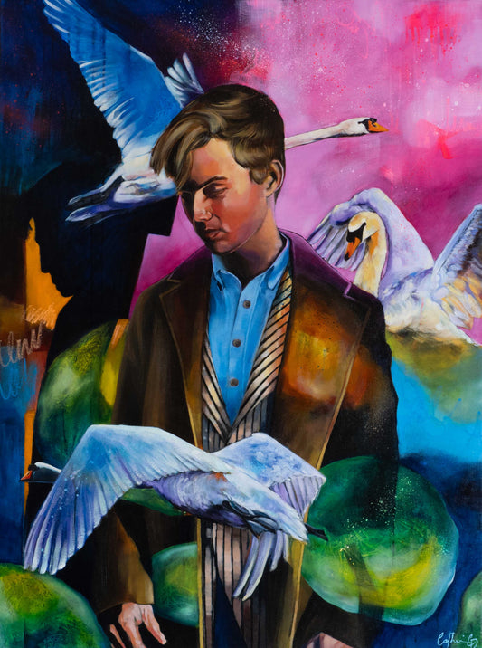 Introspection | Techniques mixtes et huile 40"x30"