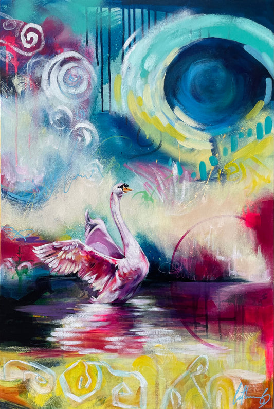 Déployer ses ailes | Acrylique 30"x20"