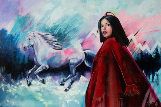 Courage | Techniques mixtes et huile 24"x36"