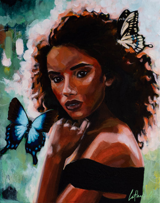 Couronne diaphane | Acrylique 14"x11"