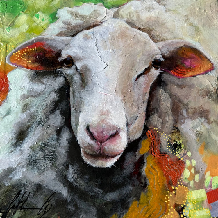 Dans ses yeux | Techniques mixtes 10x10
