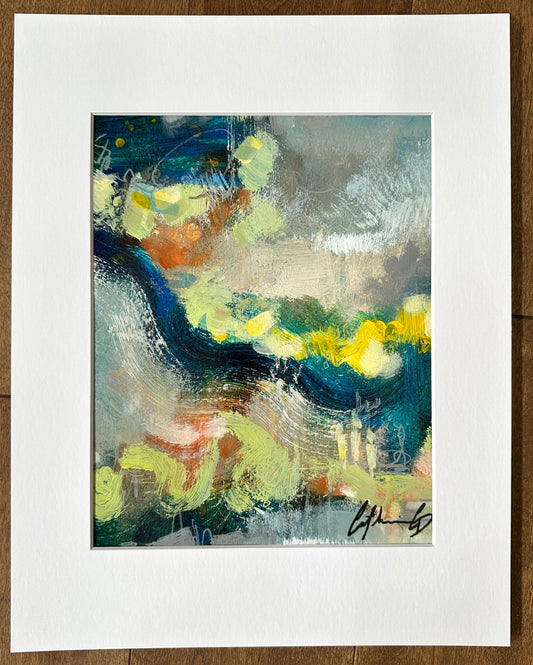 Étude # 12 | techniques mixtes sur papier 10 x 8