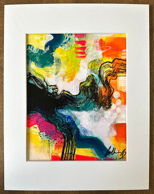 Étude # 7 | techniques mixtes sur papier 10 x 8