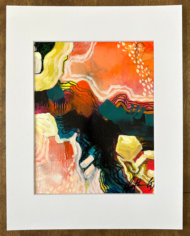 Étude # 8 | techniques mixtes sur papier 10 x 8