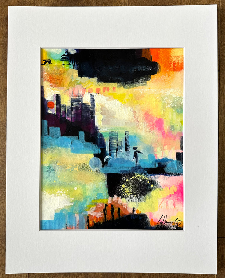Étude # 4 | techniques mixtes sur papier 10 x 8