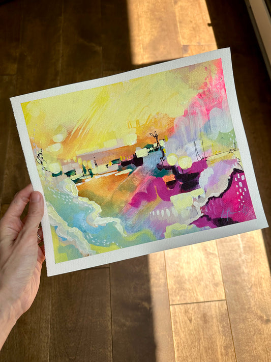 Étude # 1 | techniques mixtes sur papier 8 x 10