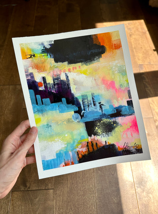 Étude # 4 | techniques mixtes sur papier 10 x 8