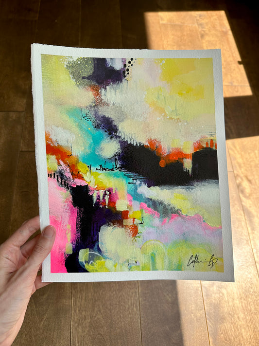Étude # 5 | techniques mixtes sur papier 10 x 8