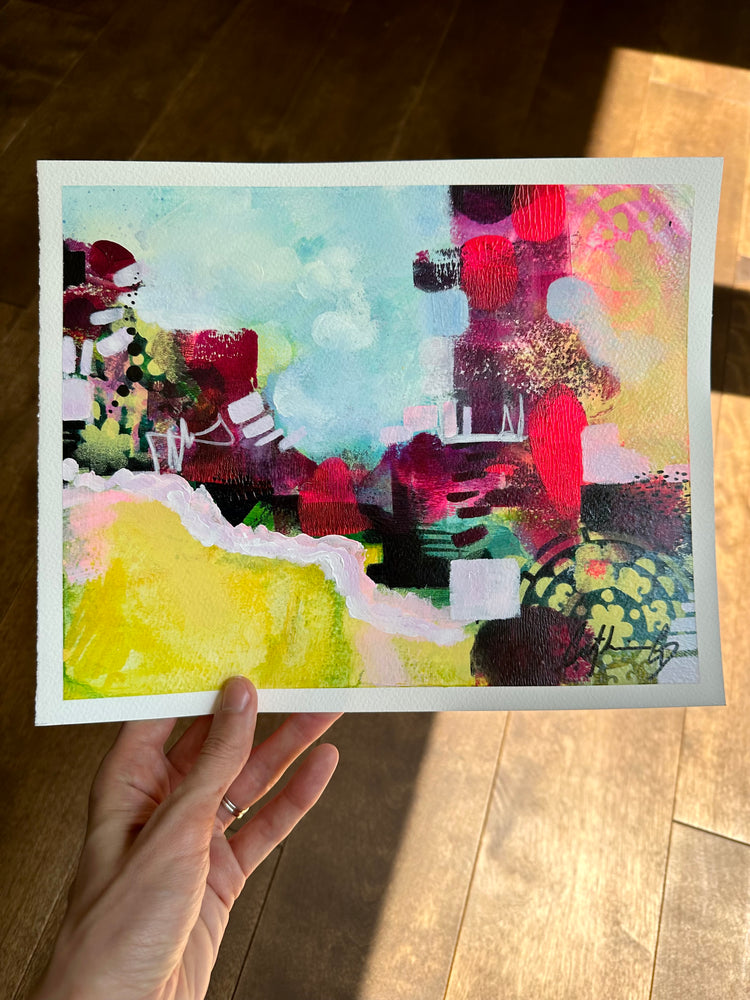 Étude # 6 | techniques mixtes sur papier 8 x 10