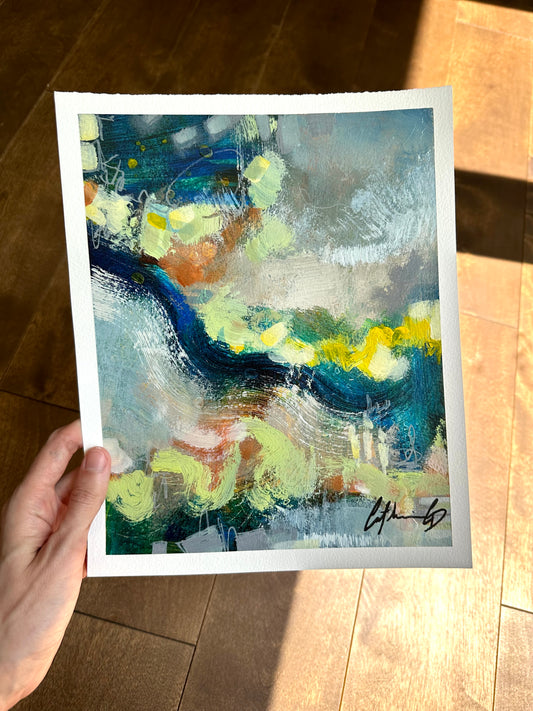 Étude # 12 | techniques mixtes sur papier 10 x 8