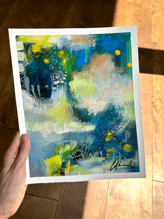 Étude # 13 | techniques mixtes sur papier 10 x 8