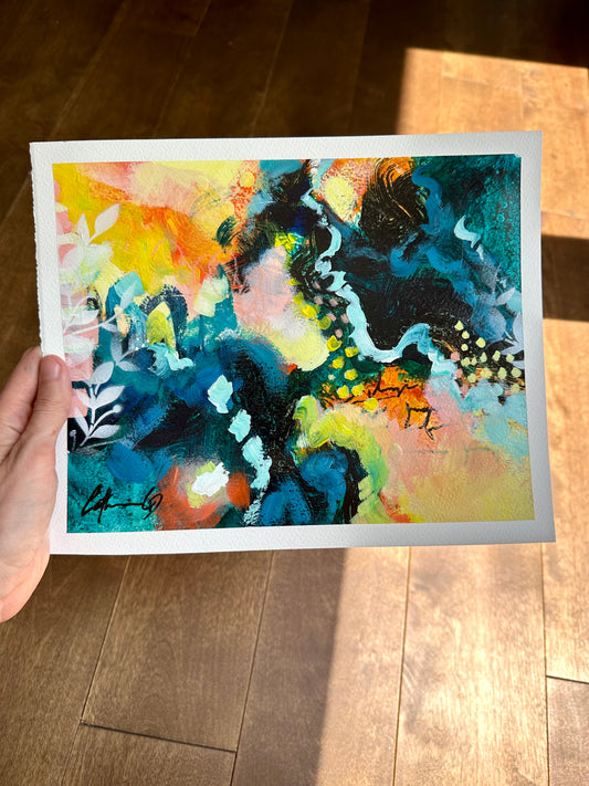 Étude # 15 | techniques mixtes sur papier 8 x 10