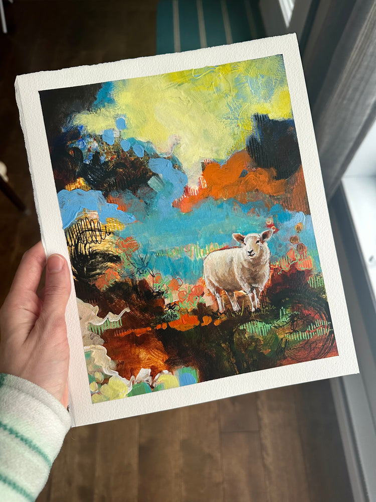 Fragment I | Acrylique sur papier 10 x 8