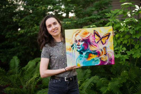 Éphémère éternité | Techniques mixtes et huile 16"x20"