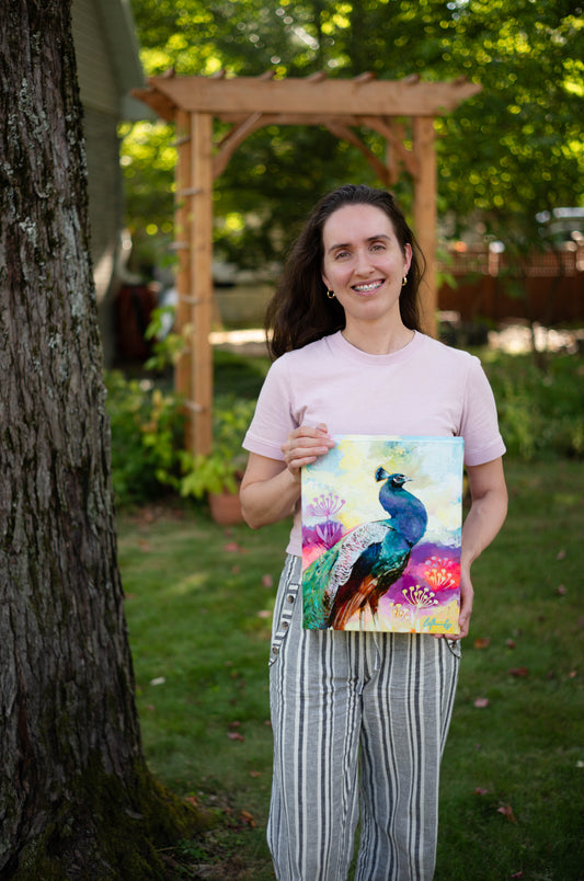 Splendeur fragile | Acrylique 14"x11"