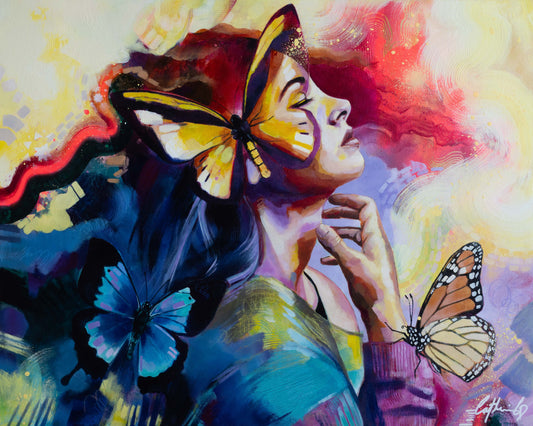 L'instant suspendu | Techniques mixtes 24"x30"