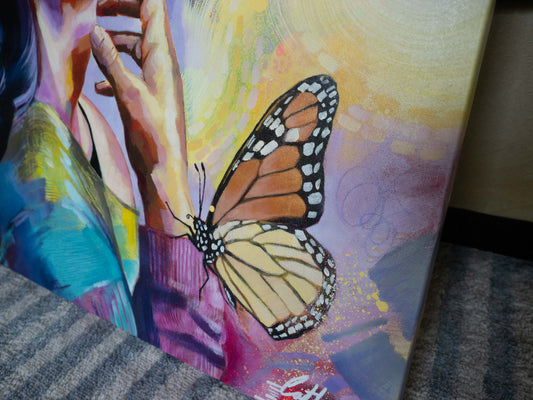 L'instant suspendu | Techniques mixtes 24"x30"