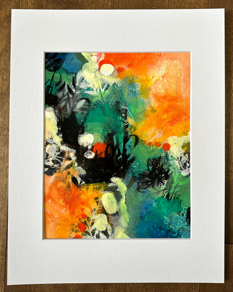 Étude # 17 | techniques mixtes sur papier 10 x 8