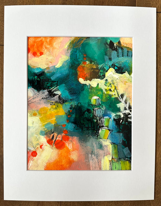 Étude # 18 | techniques mixtes sur papier 10 x 8