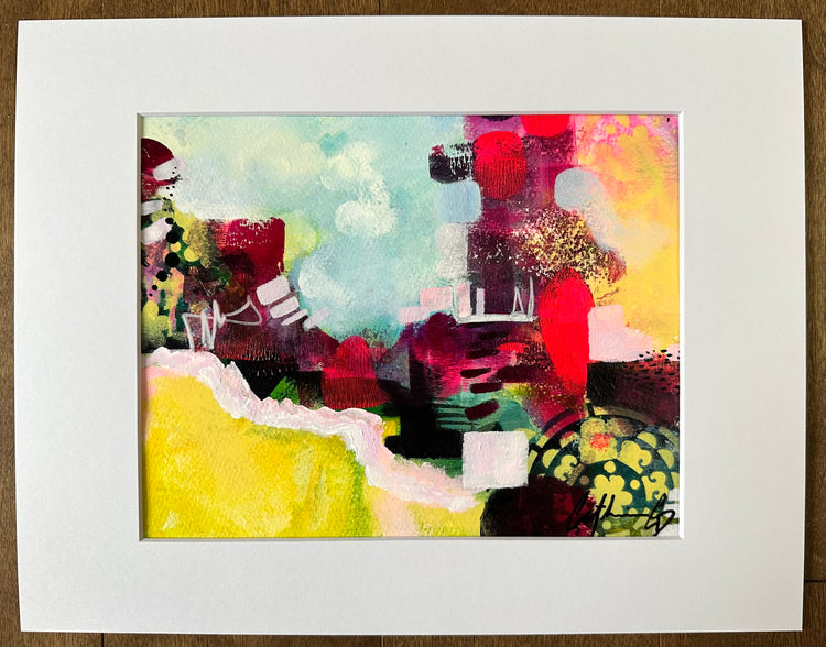 Étude # 6 | techniques mixtes sur papier 8 x 10