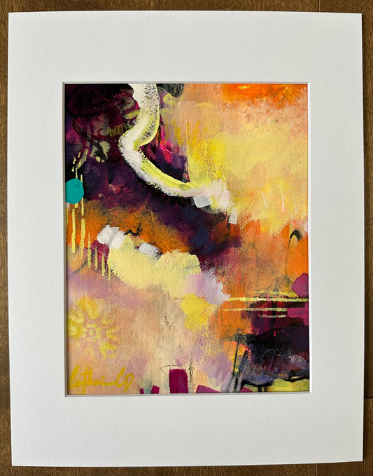 Étude # 9 | techniques mixtes sur papier 10 x 8