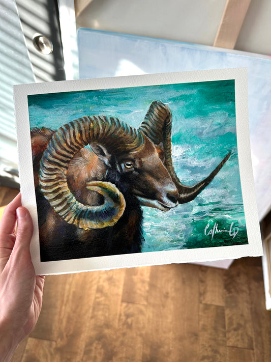 Ancêtre | Acrylique sur papier 8 x 10