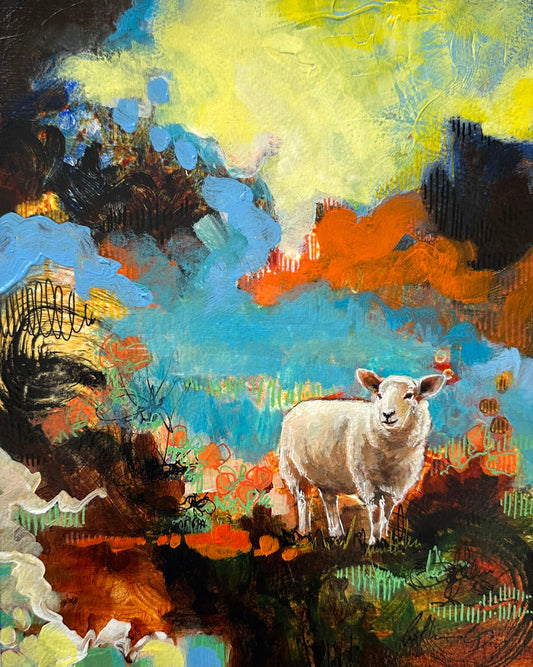 Fragment I | Acrylique sur papier 10 x 8