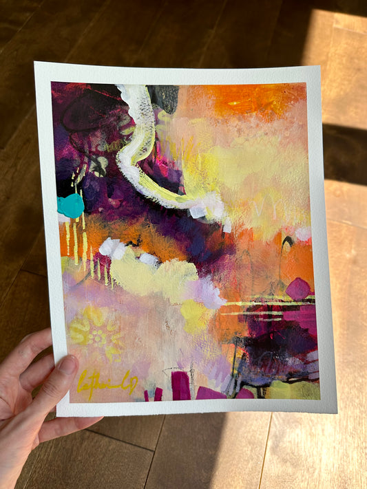 Étude # 9 | techniques mixtes sur papier 10 x 8