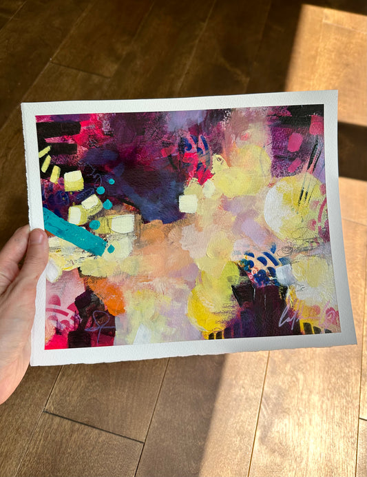 Étude # 10 | techniques mixtes sur papier 8 x 10