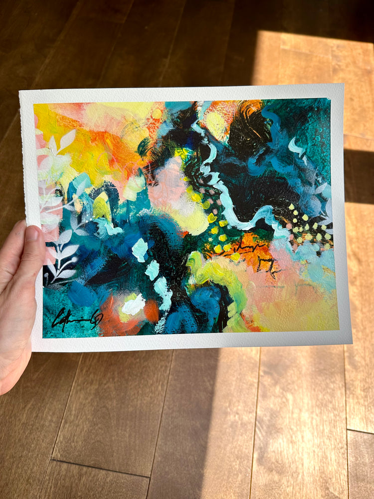 Étude # 15 | techniques mixtes sur papier 8 x 10