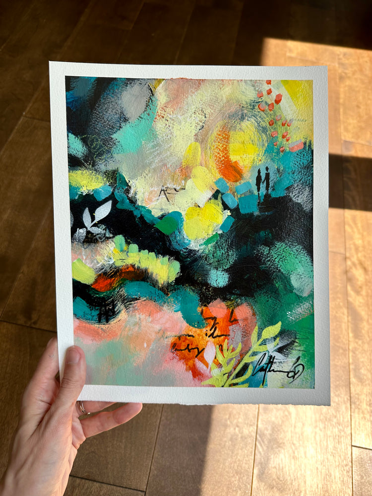 Étude # 16 | techniques mixtes sur papier 10 x 8