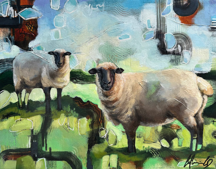 Les chemins suspendus | Acrylique 11x14