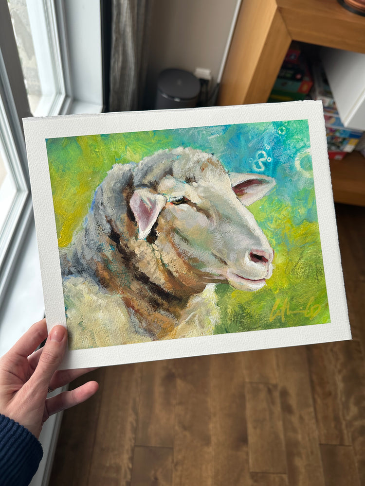 L'empereur | techniques mixtes sur papier 8 x 10