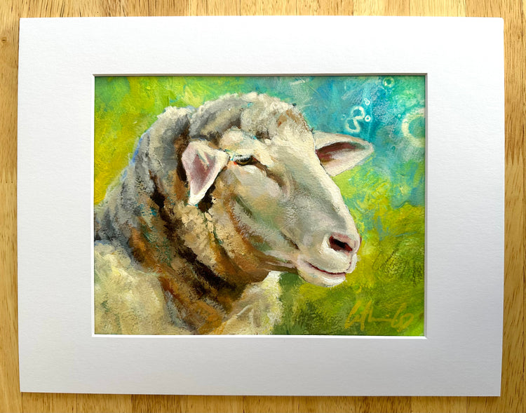 L'empereur | techniques mixtes sur papier 8 x 10