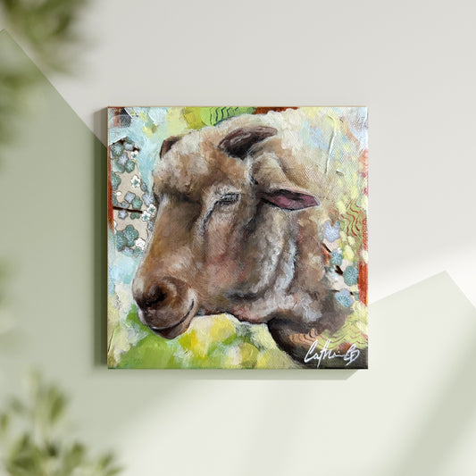 Portrait de Malo | Techniques mixte 6 x 6