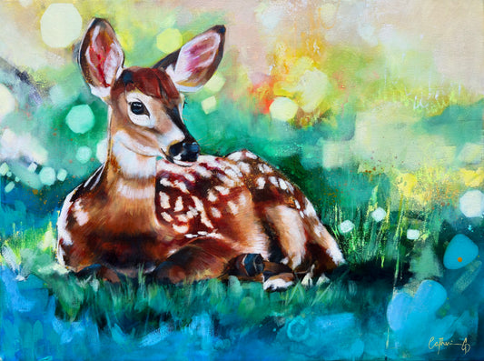 Quiétude | Techniques mixtes et huile 18"x24"