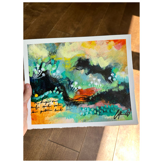 Étude # 14 | techniques mixtes sur papier 8 x 10