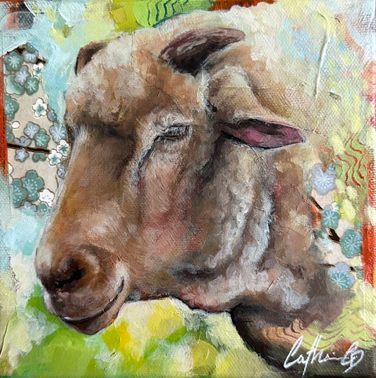 Portrait de Malo | Techniques mixte 6 x 6